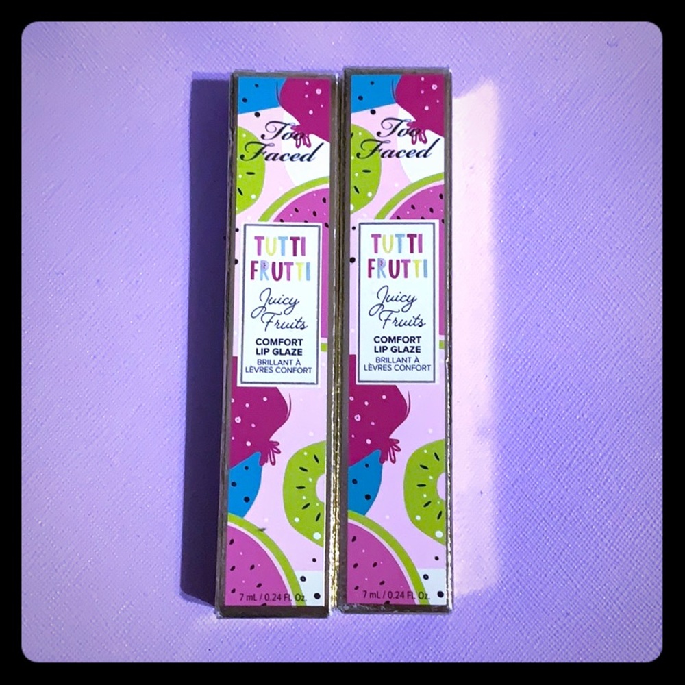 Toofaced tutti frutti  lip glaze bundle